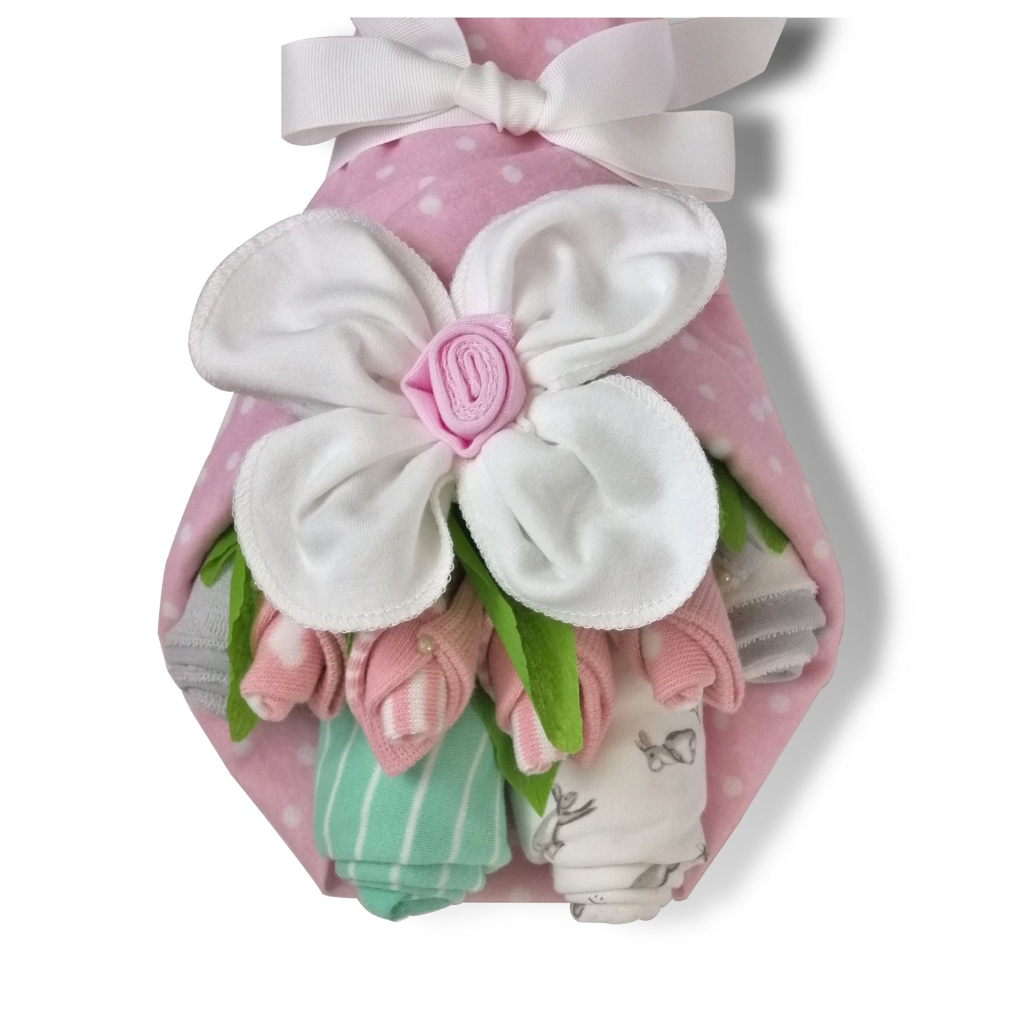 Bunny Baby Girl Gift Bouquet / Basket